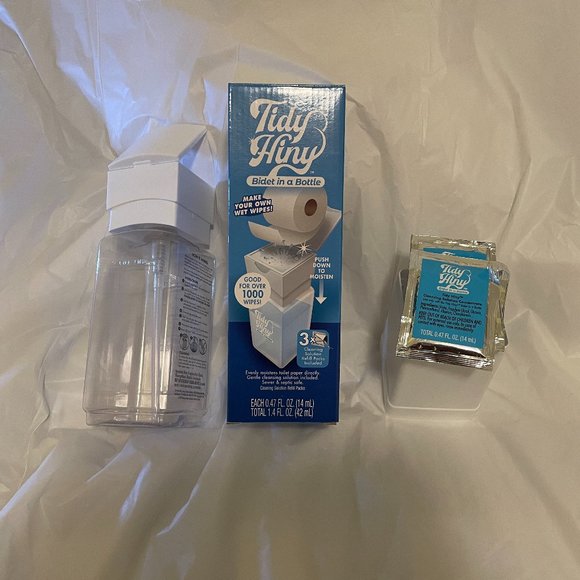 Bidet in a Bottle (Toilet Tissue Moistener) Tidy Hiny (NEW & UNUSED) - Picture 2 of 13